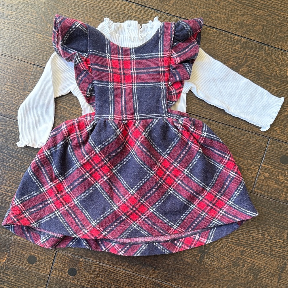 Janie and Jack Red Plaid Holiday Dress
